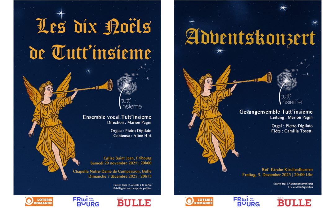 Concerts de Noël des 29 novembre, 5 et 7 décembre 2025